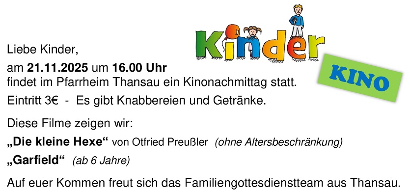 Kinderkino Thansau