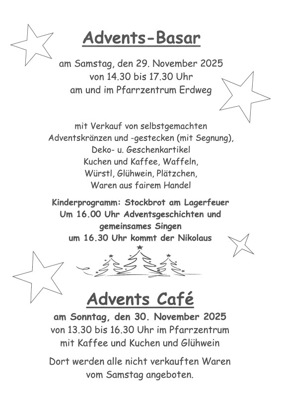 Plakat Adventsbasar 2025