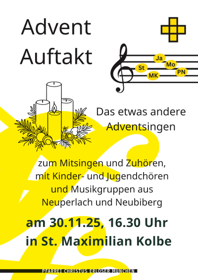 Plakat für Adventsingen