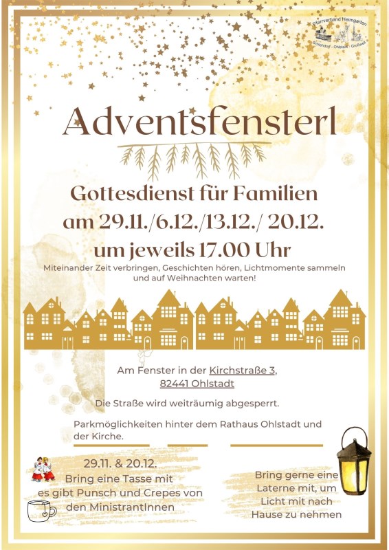 Adventsfensterl in Ohlstadt