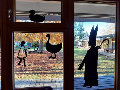 Scherenschnitt St. Martin als Bischof