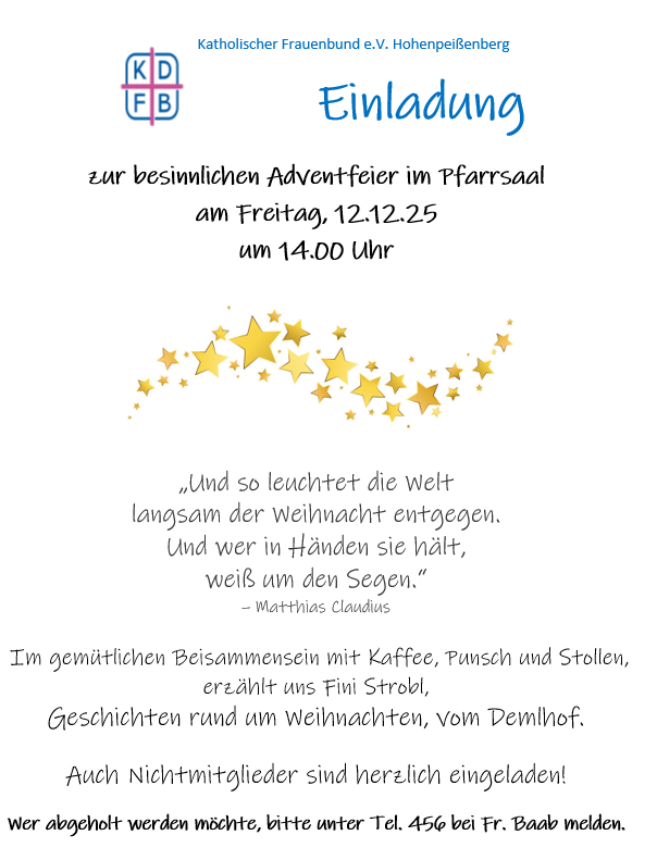 Weihnachtsfeier 2025