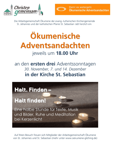 Plakat Adventsandachten2025