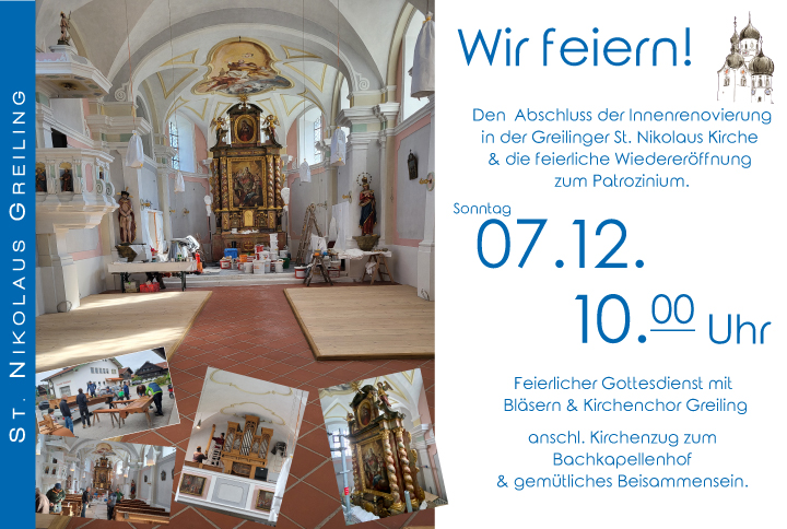 Wir feiern in St. Nikolaus Greiling Patrozinium