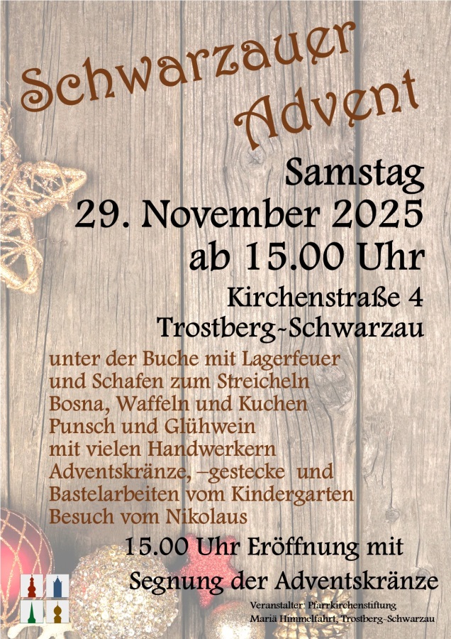 Plakat SchwarzauerAdvent2025