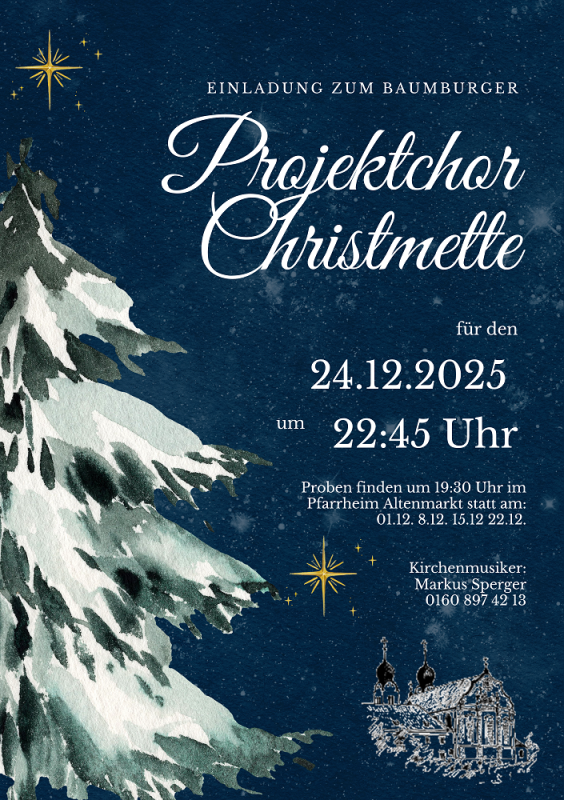 Projektchor Weihnachten 2025