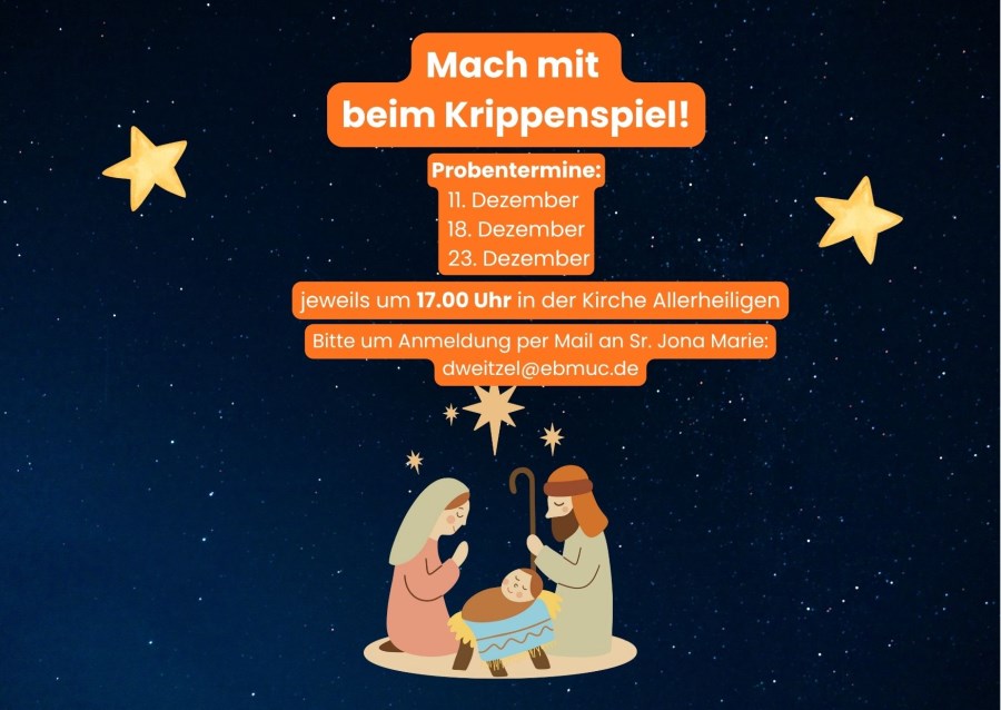 Mach mit beim Krippenspiel 2025