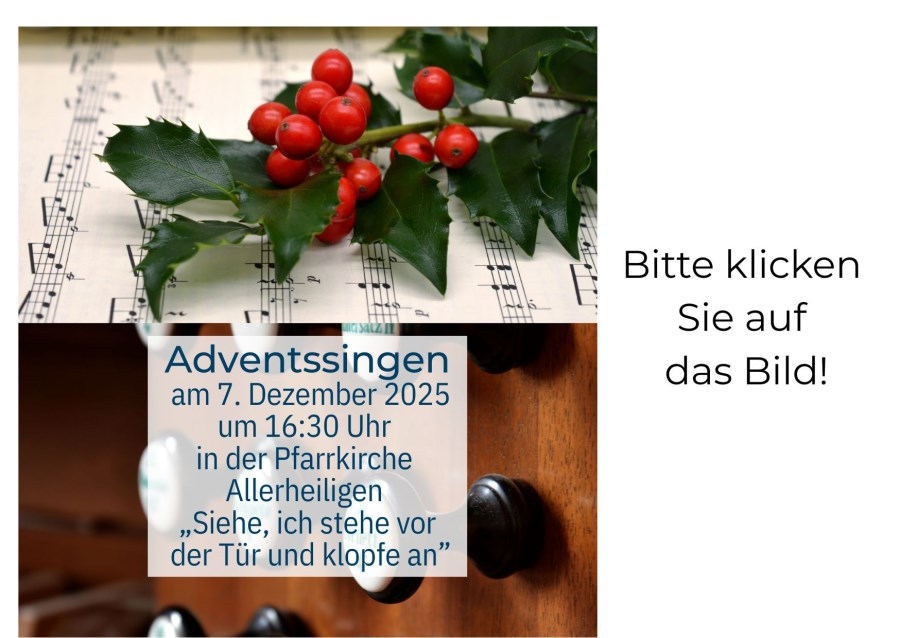 Adventssingen am 7. Dezember 2025 in der Pfarrkirche Allerheiligen