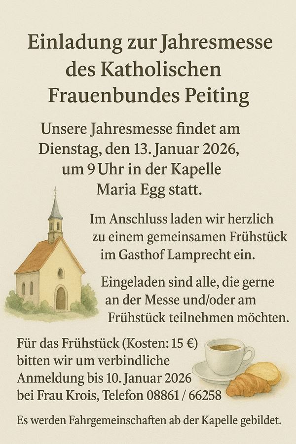 Jahresmesse Jan 2026