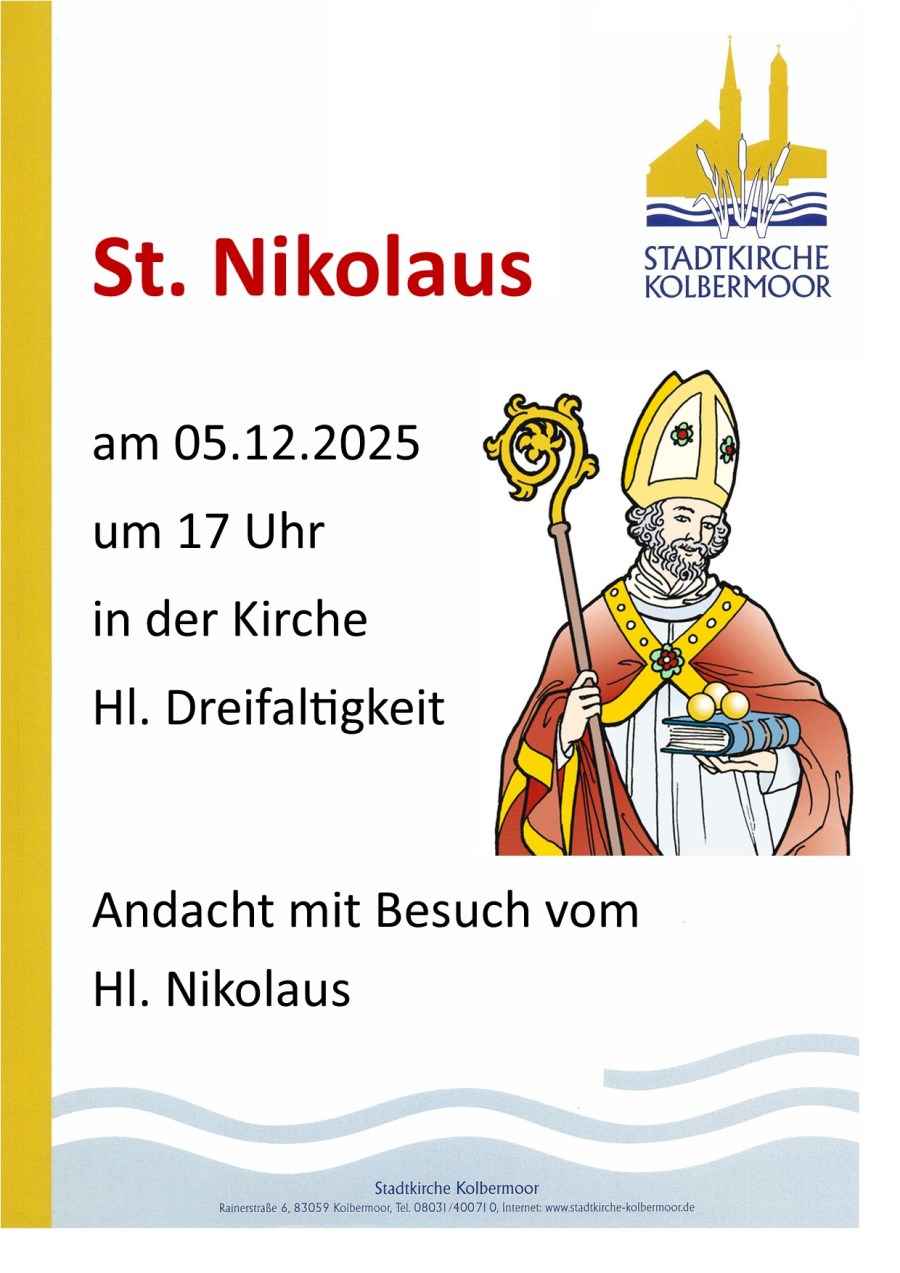 Einladung Andacht zum Hl. Nikolaus