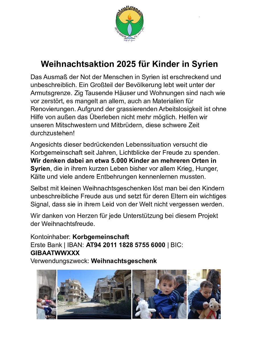 Spendenaufruf Weihnachten 2025 Hanna Ghoneim
