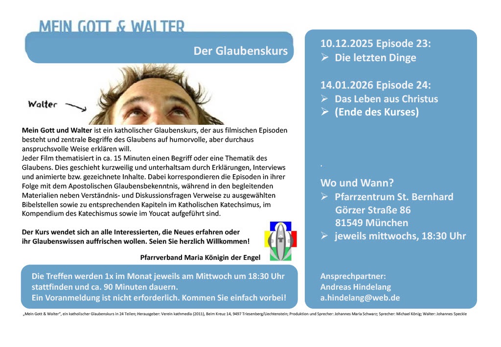 Glaubenskurs Januar 2026 St. Bernhard