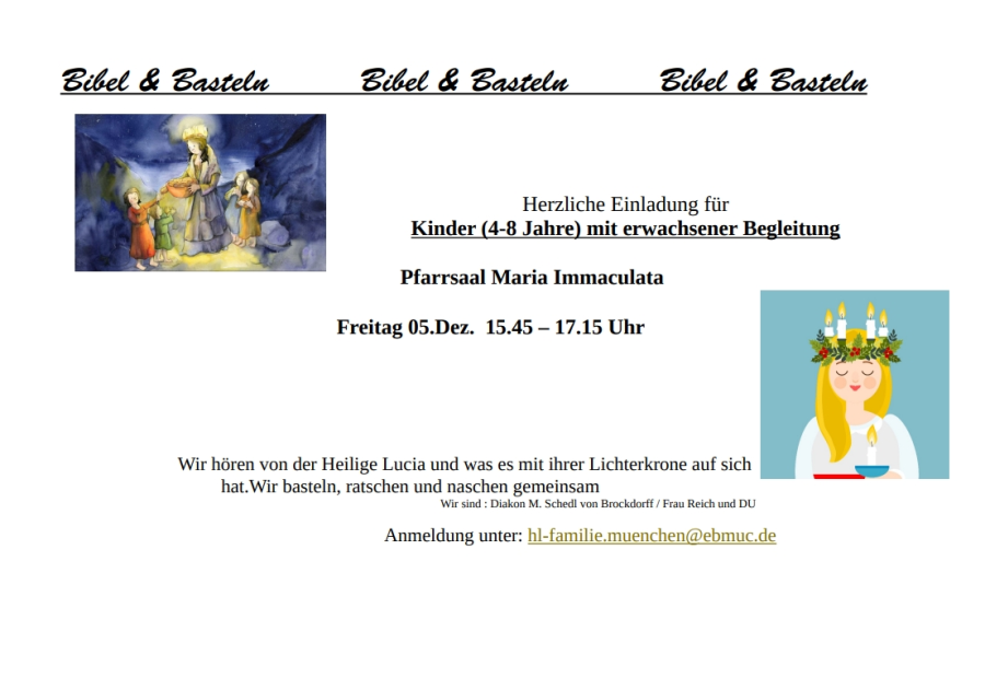 Bibel und Basteln 2025 Winter