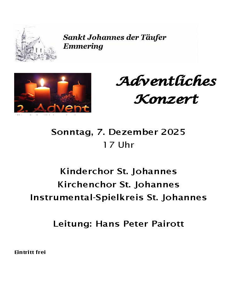 Adventskonzert Emmering