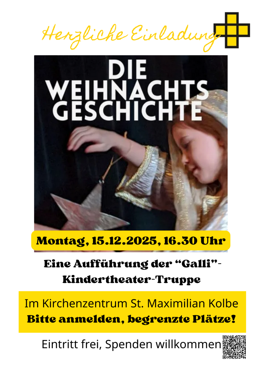 Flyer "Weihnachtsgeschichte" Seite 1