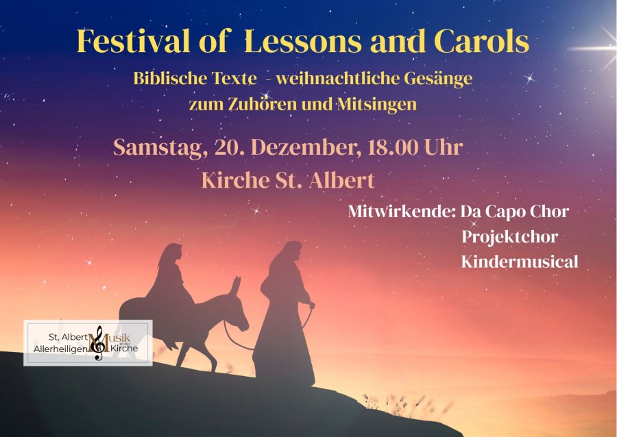 Festival of Lessons and Carols in St. Albert am 20. Dezember 2025