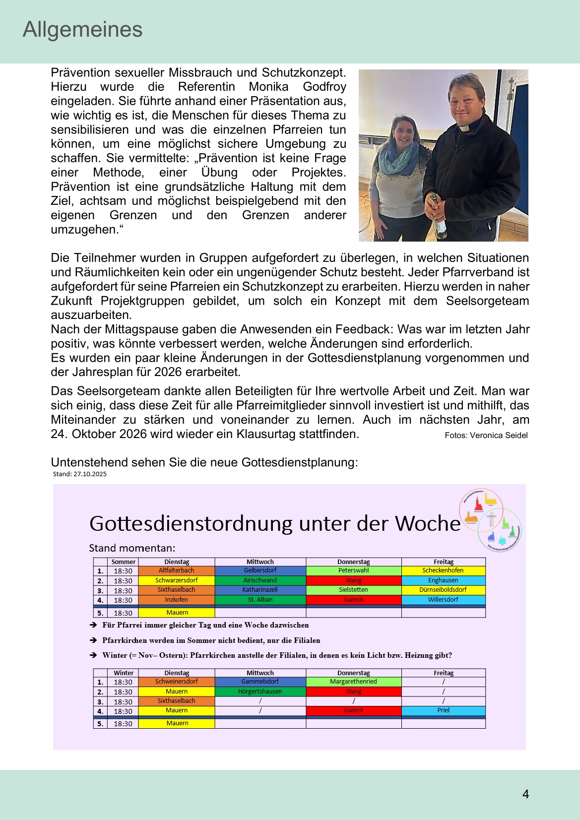 Pfarrblatt für die Pfarrverbände Hörgertshausen-Gammelsdorf und Mauern 08.Dezember 2025 bis 01.Februar 2026 Seite 04