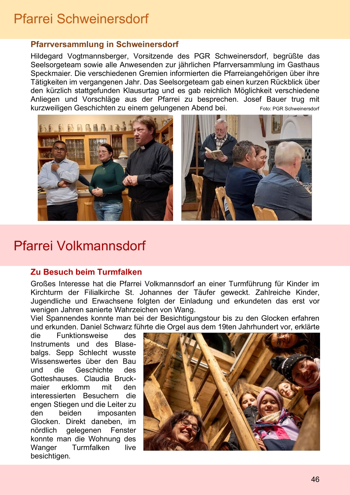 Pfarrblatt für die Pfarrverbände Hörgertshausen-Gammelsdorf und Mauern 08.Dezember 2025 bis 01.Februar 2026 Seite 46