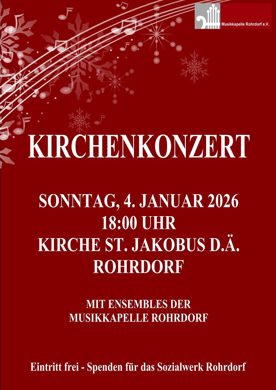 Rohrdorf Kirchenkonzert Dreikönig 2026
