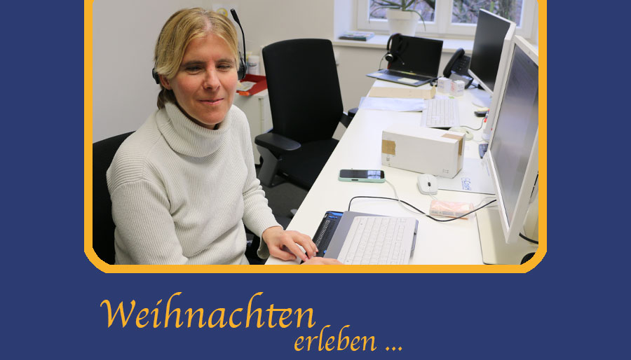 Martina Hell an ihrem Arbeitsplatz im Münchner Ordinariat