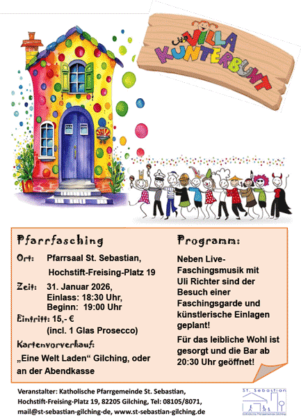 Plakat Pfarrfasching 2026