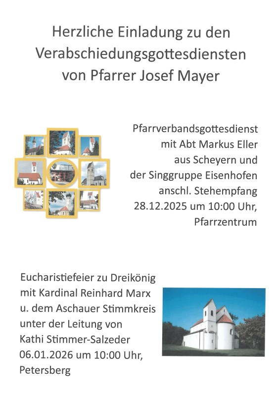 Verabschiedungsgottesdienst Pfr. Mayer
