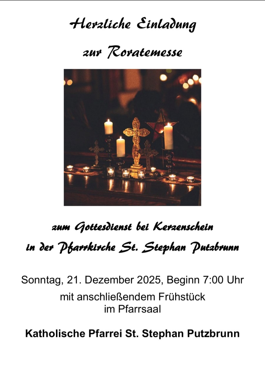 Plakat Rorate 21.12.2025 Putzbrunn