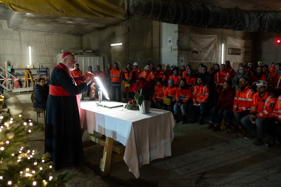 Gottesdienst auf der Baustelle der 2. Stammstrecke
