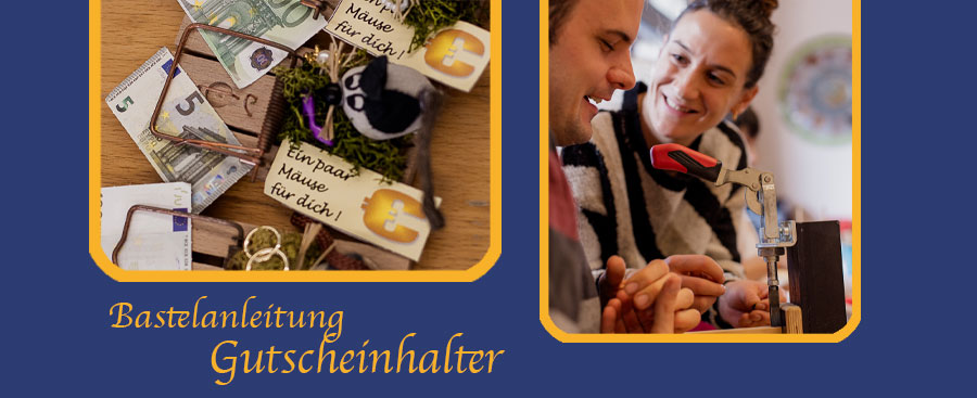 Bastelanleitung Gutscheinhalter