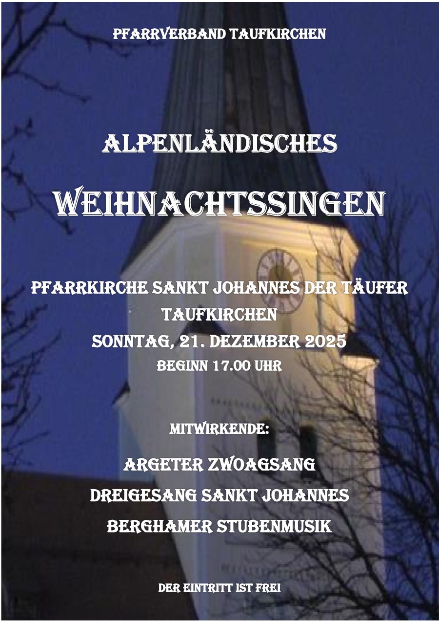 Plakat Weihnachtssingen 2025