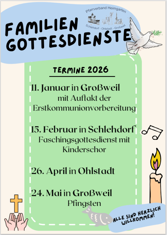 Familiengottesdienste 2026