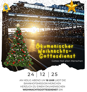 Weihnachstgottesdienst Münchner Hauptbahnhof