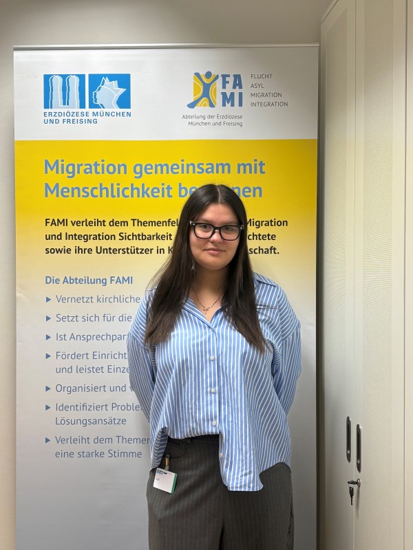 Sofiia Peretiatko, Praktikantin bei FAMI aus der Ukraine