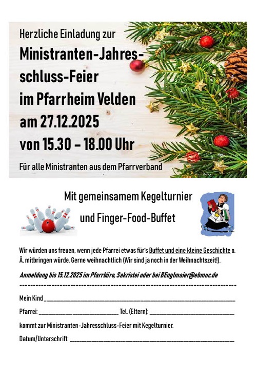 VEL Mini Jahresschlussfeier