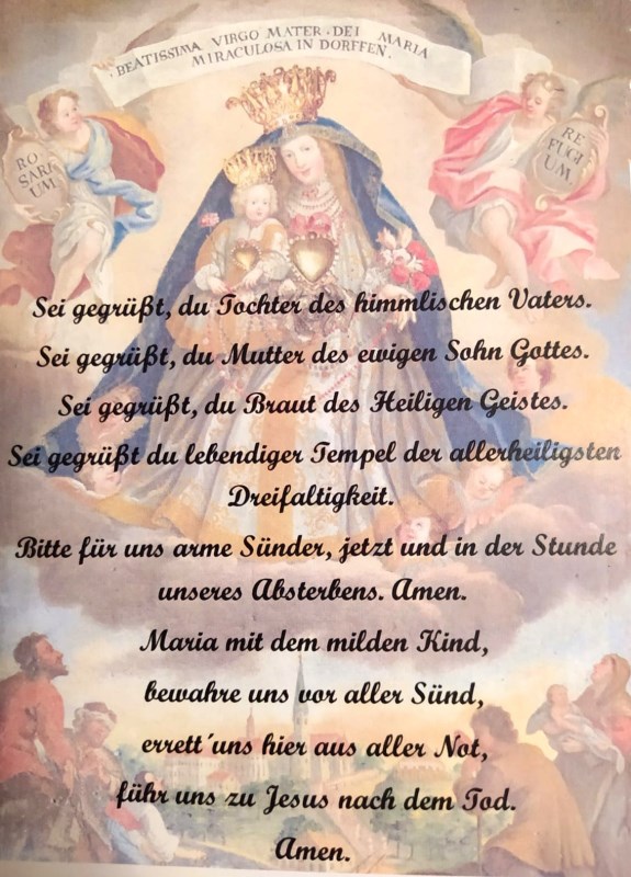 Dorfener Wallfahrtsgebet