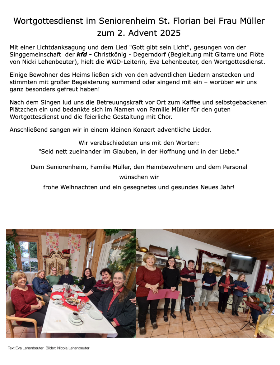 Singgemeinschaft St. Florian 7.12.25