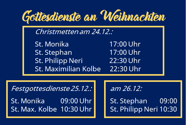 Gottesdienste Weihnachten