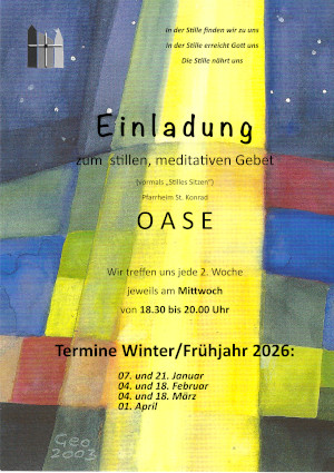 Stilles Gebet Frühjahr 2026