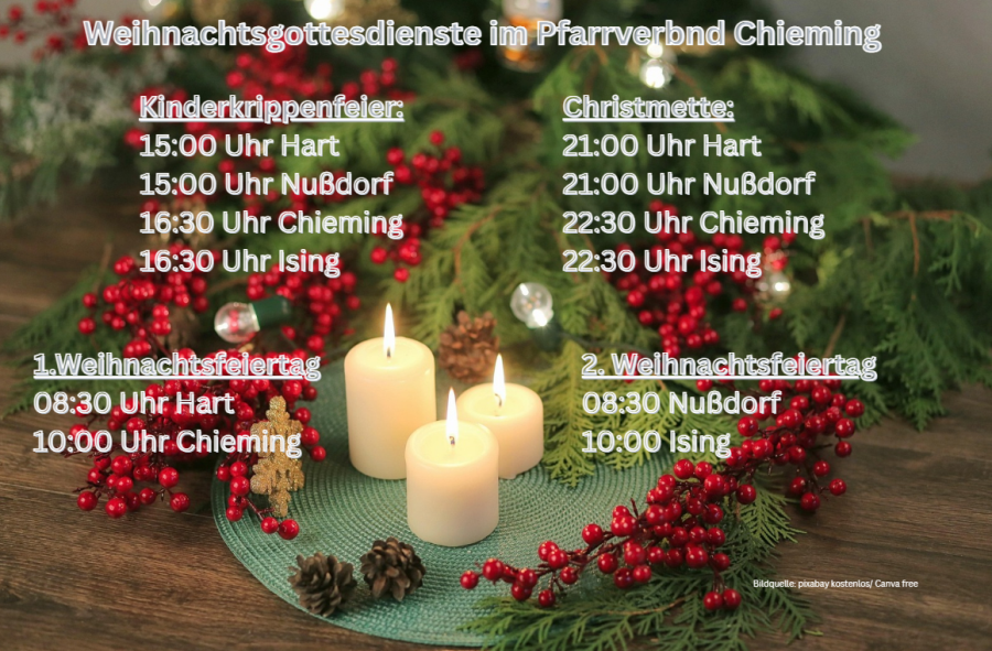 Weihnachtsgottesdienste 2025