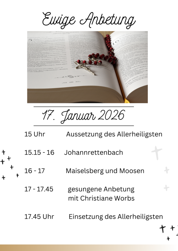 Taufkirchen, Moosen Ewige Anbetung 2026