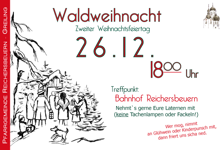 Wir feiern Weihnachten im Wald