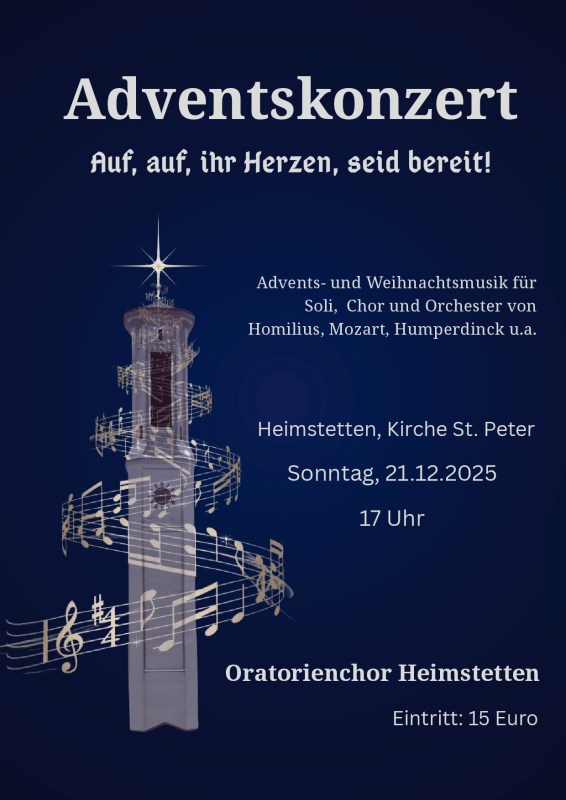 2025 Oratorienchor Auf, auf, ihr Herzen, seid bereit