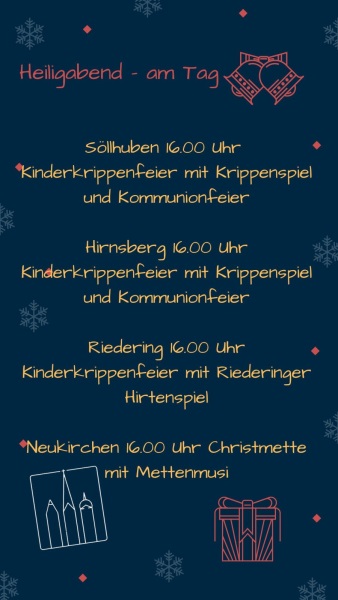 Heiligabend am Tag