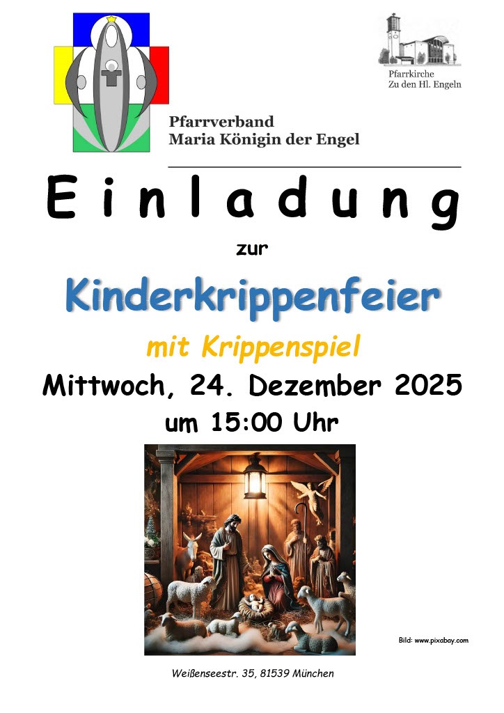 Kinderkrippenfeier Zu den Hl. Engeln an Heiligabend
