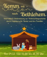Titelbild Stationenweg zur Weihnachtsgeschichte 2025
