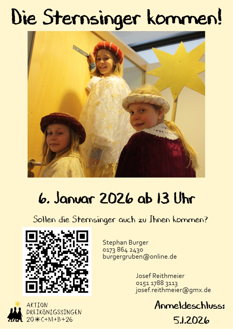 Sternsinger Besuch 2026 neu