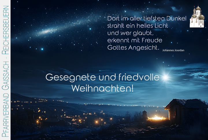 Wir wünschen gesegnete Weihnachten!