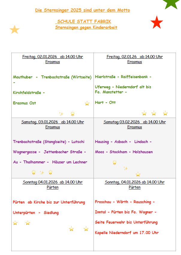 sternsinger pürten 2026