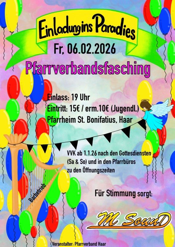 Plakat Pfarrfasching 2026