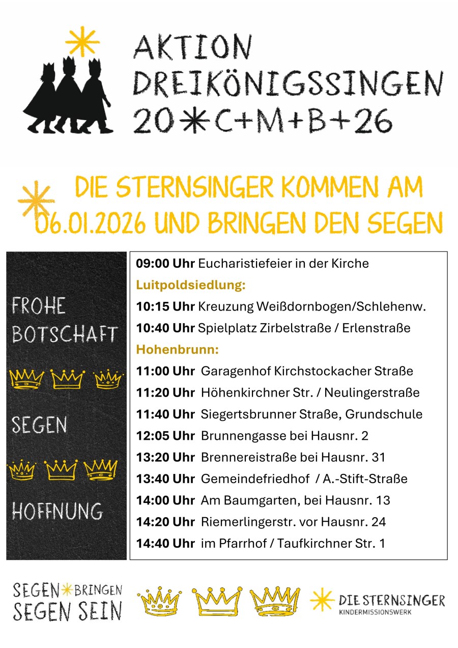 Stationen der Sternsinger